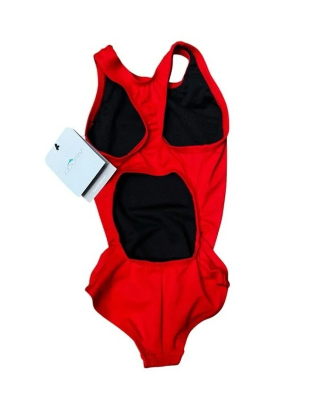 💦NEW Dolfin Girls Ocean Solid Performance Back One-Piece Swimsuit Youth Size 26